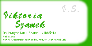 viktoria szamek business card